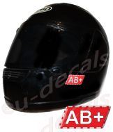 Helmet AB+ Blood Type Unscratchable 3D Decal