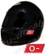 Helmet O- Blood Type Unscratchable 3D Decal