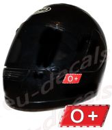 Helmet O+ Blood Type Unscratchable 3D Decal