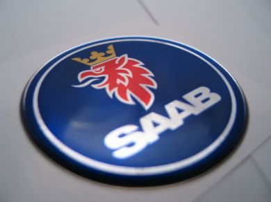 63.5mm/2.50inc.SAAB Hood badge 3D decal