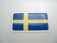 70X35mm Sweden flag 3D Decal