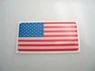 70X35mm American flag 3D Decal