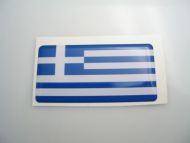 70X35mm Greece Greek  flag 3D Decal
