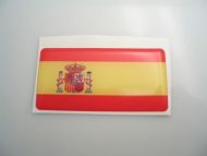 70X35mm Spain Spanish flag 3D Decal
