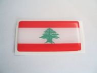 Large 70X35mm LEBANON flag 3D Decal Sticker