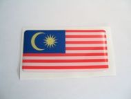 Large 70X35mm MALAYSIA flag 3D Decal Sticker