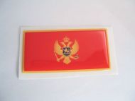 Large 70X35mm MONTENEGRO flag 3D Decal Sticker
