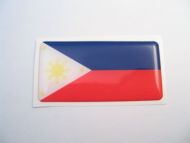 Large 70X35mm PHILIPPINES flag 3D Decal Sticker