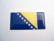 Large70X35mm BOSNIA & HERZEGOVINA flag 3D Decal Sticker