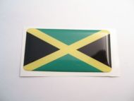 Large 70X35mm JAMAICA flag 3D Decal Sticker