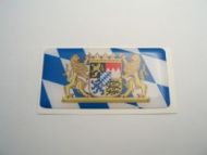 70X35mm Bavaria Civil flag German flag 3D Decal