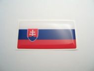Large 70X35mm SLOVAKIA flag 3D Decal Sticker