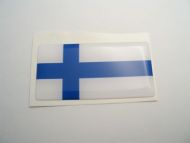 Large 70X35mm FINLAND flag 3D Decal Sticker