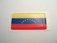 Large 70X35mm VENEZUELA flag 3D Decal Sticker