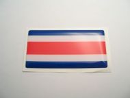 Large 70X35mm Costa Rica flag 3D Decal Sticker