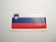 Large 70X35mm SLOVENIA flag 3D Decal Sticker