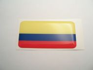 Large 70X35mm COLOMBIA flag 3D Decal Sticker