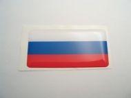 Large 70X35mm RUSSIAN FEDERATION flag 3D Decal Sticker