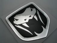 XLarge Viper New Black Chrome 3D Decal sticker/dodge