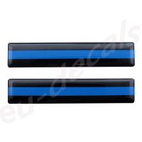 THIN BLUE LINE License Plate Decals Stickers USA Police Trooper 3D Decal Domed bumper sticker car sign