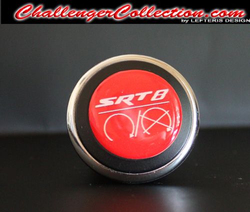 3D Decal cover for the Start/Stop Button -RED SRT8 - For the 2008 and Up  Dodge Challenger