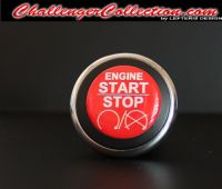 3D Decal cover for the Start/Stop Button - RED ENGINE START/STOP   - For the 2008 and Up  Dodge Challenger
