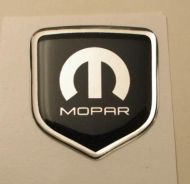 Dodge Charger 2006 -2010 - Steering Wheel Badge 3D Decal sticker MOPAR Black/Chrome