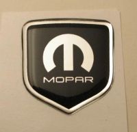 fits Dodge Avenger 2011 and Up - Steering Wheel Badge 3D Decal sticker MOPAR  BLACK / CHROME with M and Mopar logo