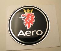 50mm AERO BLACK SAAB 3D Decal