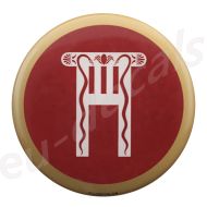 Spartan Royal Quard shield Red 70mm 3D Decal
